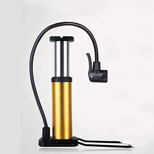 Bike Pump : HLVU Bicycle pump Bike Pump Includes Mount Kit Mini Bicycle Air Tire Pump Suitable to Mountain Other Road Bike Floor Pump Bicycle Accessories (Color : Gold, Size : 18cm)