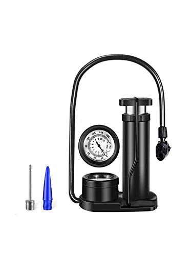 Bike Pump : HUACHEN-CHAO cycling accessories Bicycle Foot High Pressure Pump Portable Mini Bike Pump Foot Bicycle Tire Inflator With Pressure Gauge Bicycle Accessories Used for bicycle repair