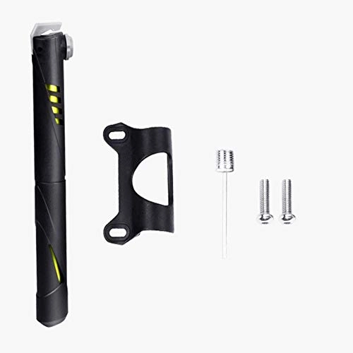 Bike Pump : Huangjiahao Bicycle Pump Mini Bike Pump Bicycle Pump 120 PSI Ultra Lightweight Fits Presta & Schrader Valve for Road, Mountain and BMX Bikes (Color : Yellow, Size : 20.5cm)