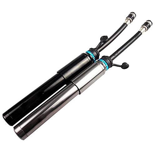 Bike Pump : HUOFEIKE Durable Mini Bike Pump, Bike Air Pump Hand Pump with Frame for Road High Pressure 150 PSI Bicycle Tyre Pump Compatible with Schrader and Presta Valve, Silver