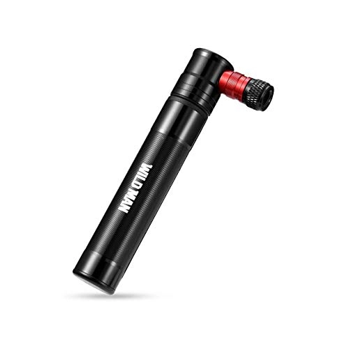 Bike Pump : HYXL888 Mini Bike Pump, 100 PSI Hand Pump with Frame, Mini Bicycle Tyre Pump for Road, Mountain Bikes，Easy to Switch Between Schrader Valve and Presta Valve (Color : Black)