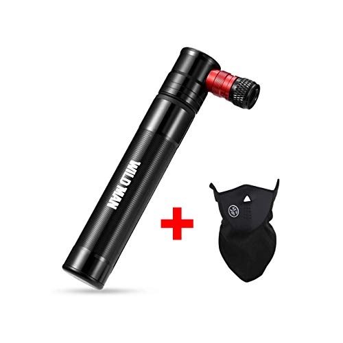 Bike Pump : HYXL888 Mini Bike Pumps, 100 PSI Hand Pump with Frame, Mini Bicycle Tyre Pump for Road, Mountain Bikes，Easy to Switch Between Schrader Valve and Presta Valve (Color : Black)
