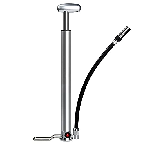 Bike Pump : JINZHI Bike Pump, Fast Tyre Inflation, Secure Presta and Schrader Valve Connection, Bicycle Pump with Stabilizing Foot Peg High Pressure 160 PSI for Road and Mountain