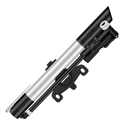 Bike Pump : Jklt Bike Pump 360 Degree Rotatable Tube Bicycle Pump High Pressure Pump with Pressure Gauge Suitable for Presta Schrader Valve Fast air Pump Easy to Operate and Carry