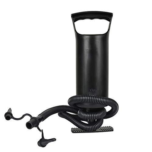 Bike Pump : Jklt Bike Pump Manual air Pump for Inflatable Bed Camping Beach Toys Bicycle Balloon and Inflatable toy Versatility Easy to Operate and Carry (Color : Black)