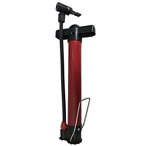 Bike Pump : JOMSK Bicycle Hand Floor Pump Bicycle Pump Electric Bicycle Household Pump Mini Portable Mountain Bike (Color : Red, Size : 30cm)