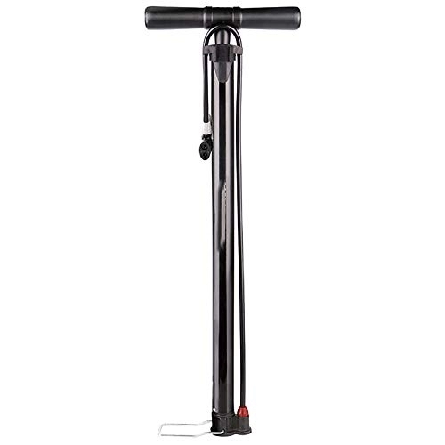 Bike Pump : JOMSK Bicycle Hand Floor Pump Car Basketball Inflator Bike Pump Household General Purpose Pump Motorcycle Battery (Color : Black, Size : 64x3.5cm)