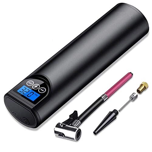 Bike Pump : JOND Wireless Air Pump Handheld Portable Intelligent Air Cylinder Tire Pressure Monitoring Preset Tire Pressure Can Be Used for Lighting