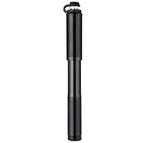 Bike Pump : JTRHD Bicycle Pump Inflatable Mini Aluminum Alloy Bicycle Pump Hand Push Portable Toy Basketball Football Inflator Bike Ball Float Balloon (Color : Black, Size : 21.3x2.5cm)