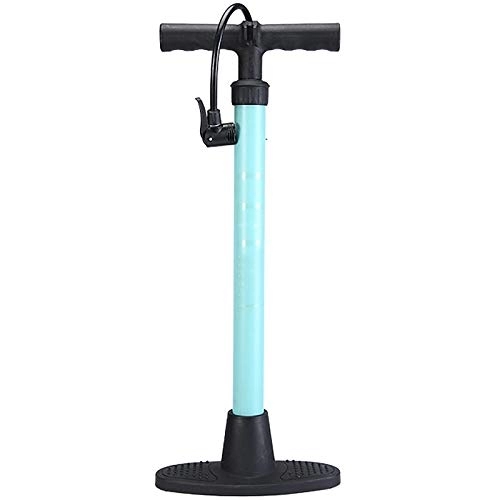 Bike Pump : KCCCC Bike Pump Lightweight High- pressure Pump Self- propelled Motorcycle Pump Ball Toy Inflatable Tool for Road Bikes, Mountain Bikes (Color : Blue, Size : 3.8x59cm)