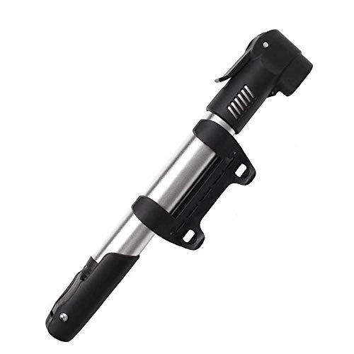 Bike Pump : KDKDA Bike Pump Mini Alloy Portable Bicycle Pump The America and France Nozzle Available With Original Portable Rack