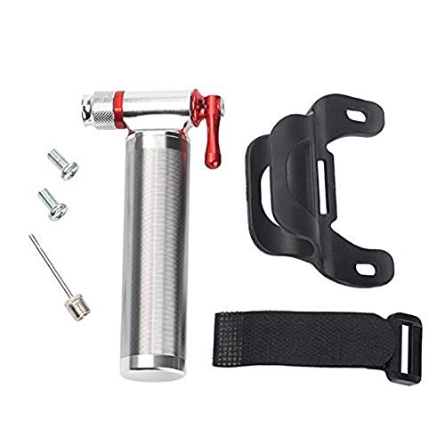 Bike Pump : KDKDA Bike Tool CO2 Inflator with Cartridge Storage Canister Quick Easy and Safe for Bicycle Tire Pump for Road and Mountain Bikes No CO2 Cartridges Included