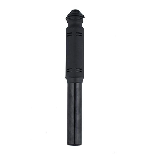 Bike Pump : KIKIRon-Cycling Bicycle Pump Fast Tyre Inflation Multifuntion Mini Bike Hand Pump With Flexible Secure Presta And Schrader Valve Connection Tube (Color : Black, Size : 19.6cm)