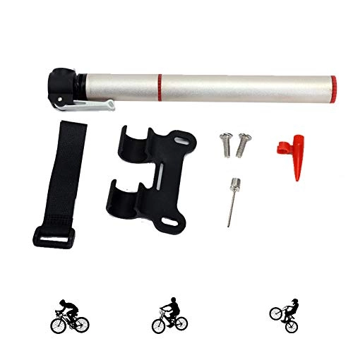 Bike Pump : KuaiKeSport Bike Pumps, Mini Portable Compact Bike Pump 210 PSI, Ball Pump with Needle and Frame Mount, Bicycle Pump for Road, Mountain and BMX Bikes Fits Presta &Schrader Valve, Frame-Mounted Pumps