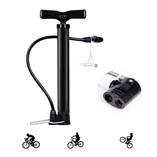 Bike Pump : KuaiKeSport Foot Pumps 120PSI, Bike Pumps for all Bikes Floor Pump, Bicycle Pump Heat and Frost Resistance, Ball Pump Needles Fits Presta &Schrader Valve, Bicycle Tyre Pump for Road, Mountain and BMX