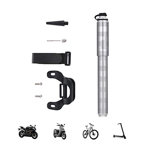 Bike Pump : KuaiKeSport Mini Portable Bike Pumps, 160PSI Bike Pump Compact, Ball Pump with Needle and Frame Mount, Bicycle Pump for Road Mountain and BMX Fits Presta &Schrader Valve, Durable And Quick & Easy To Use