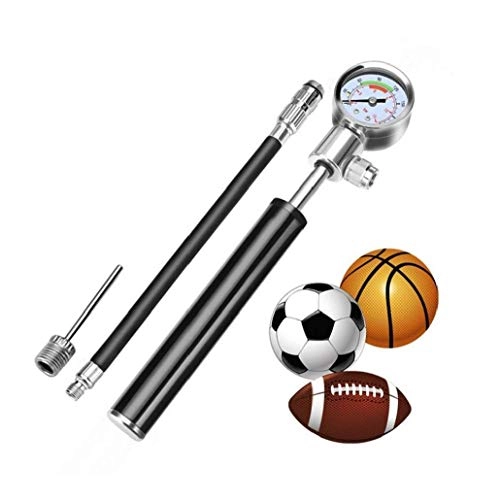 Bike Pump : LAANCOO Portable Bike Pump with Pressure Gauge, Universal Bicycle Air Pump with Gauge - 210Psi Presta and Schrader Valve for Mountain Bike, Ball, Inflatable Toy