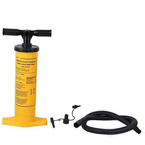 Bike Pump : Large Inflator Pedals Air Pump Portable Large Inflator Pedals Air Pump Equipment for Toys Water Supplies Yellow