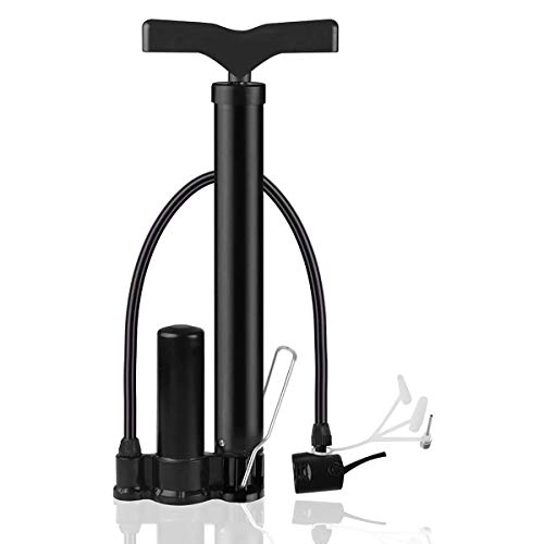 Bike Pump : Lesrly-Cycle Bicycle Pump, 120PSI Bicycle Pump Portable Floor Pump, Compatible with Presta And Schrader Valves, Suitable for Bike, Off-Road Sport Ball, Inflatable Goods