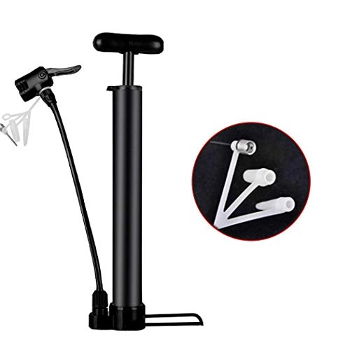 Bike Pump : LHQ-HQ Outdoor sports High Pressure Bicycle Pump, Foot Pumps Floor Pump Tire Pump Portable Tool For Inflating By, Two Sided Valve 120PSI For Mountain Bike Bicycle Electric Car, Black