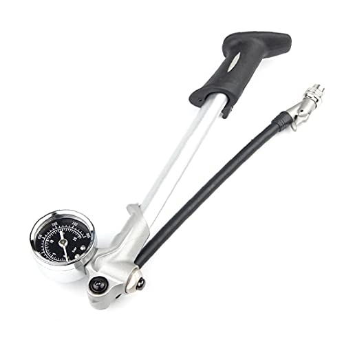 Bike Pump : Liadance Bicycle Shock Pump Gauge 300PSI Pressure Front Fork Rear Suspension Universal Valve for MTB Mountain Bike