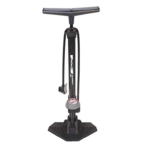 Bike Pump : Liuxiaomiao Bicycle Pump Bicycle Floor Air Pump With 170PSI Gauge High Pressure Bike Tire Inflator Black Grey Red Fast and Labor-saving (Color : Black, Size : One size)