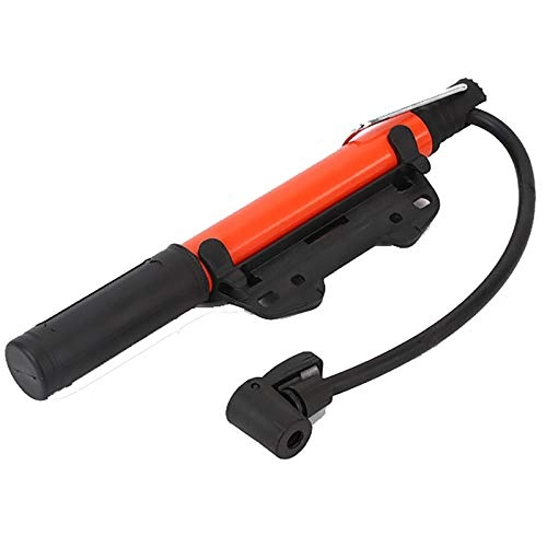 Bike Pump : LIUXING-Home Inflator Pump Bicycle Ball Hand Type Inflator Portable Mini Bicycle Portable pump (Color : Orange, Size : 28x2.7cm)