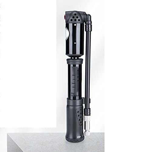 Bike Pump : LLZH Portable High-pressure Pump, Mini Bike Pump Portable Frame Pump, 300PSI High Pressure with Gauge, Accurate Inflation Frame Bicycle Pump for Road Mountain Bike