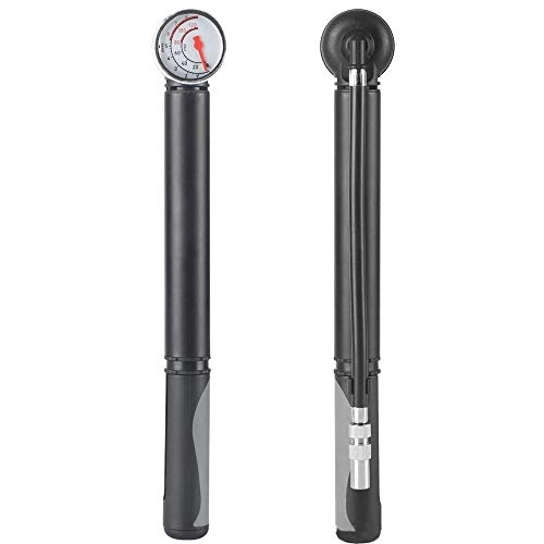 Bike Pump : LOVEHOUGE Bike Pump Portable Mini Bicycle Pump with Pressure Gauge 100 PSI And Needle, Fits Presta And Schrader Valve