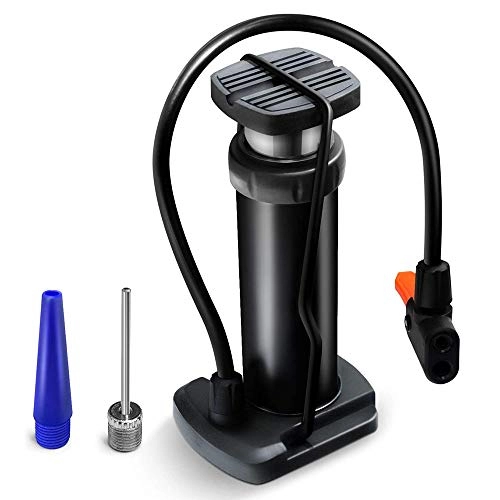 Bike Pump : LOVEHOUGE Mini Bike Pump Portable Foot Activated Bicycle Pump, Compatible with Presta & Schrader Valves, Ideal for Road Bike Mountain Bike Balls