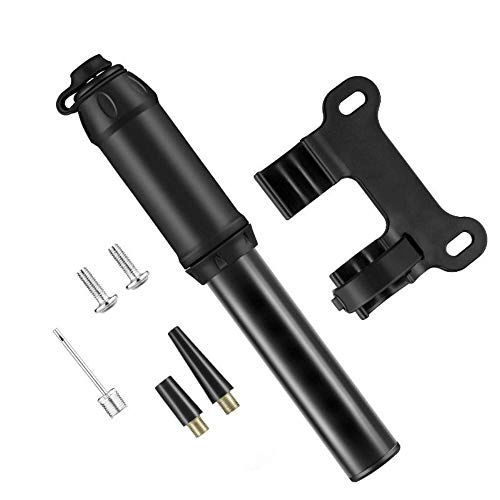 Bike Pump : LULUVicky Bike Pump 2 In 1 Valve High Pressure Cycling Air Pump Portable Mini Lightweight Inflator Bike Pump Suitable For Bicycles (Size:Onesize; Color:Black)