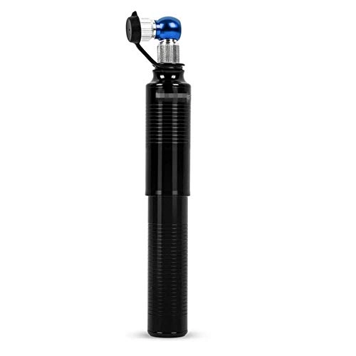 Bike Pump : LULUVicky Bike Pump Portable Bicycle Pump Mini High Pressure Hand Pump Inflator Bike Tire Pump Cycling Air Inflator Suitable For Bicycles (Size:Onesize; Color:Blue+black)