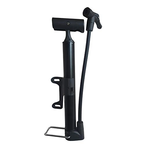 Bike Pump : LYZL Mountain bike pump high pressure portable mini bicycle pump tire inflator is reliable, compact and easy to use, Black