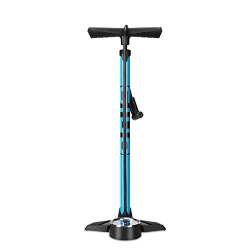 Bike Pump : Mhwlai Bicycle pump, mountain bike road bike vertical pump home floor pressure gauge pump (three color options), Blue