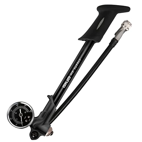 Bike Pump : mingqian 300PSI Front Fork and Front Suspension Pump With Gauge High Pressure Shock Pump with Lever Lock Schrader Valve Bicycle Air Shock Pump for MTB Mountain Bike