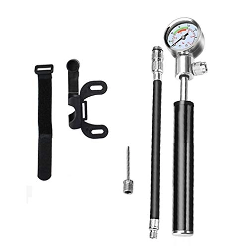 Bike Pump : Mini Bicycle Portable Pump Aluminum Alloy Cycling Hand Air Pump Ball Tire Inflator MTB Mountain Road Bike Pump 150 / 210PSI With Pressure Gauge Cycling Hand For Presta / Schrader Accessories