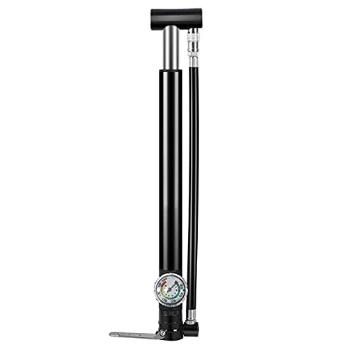 Bike Pump : Mini Bike Pump, 210PSI Air Pump Bicycle Floor Pump with Pressure Gauge, High Pressure Hand Pump for Presta Schrader ＆ Dunlop Valve
