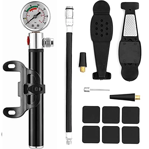 Bike Pump : Mini Bike Pump, Bicycle Pump, Suitable for Valve and Valve Bike Pumps for all Bikes and Basketball Football Swimming Ring etc Can be Installed on a Bicycle Rack
