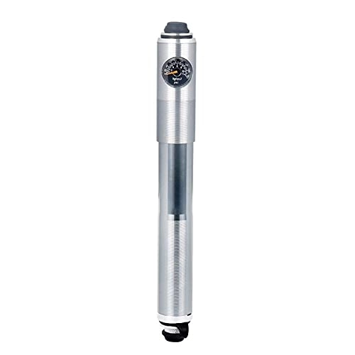 Bike Pump : Mini Bike Pump with Gauge, Presta & Schrader Valve, Bicycle Tire Pump for Road Bike, Compact & Light, Accurate Fast Inflation