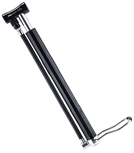 Bike Pump : Mini Floor Bike Pump - Super Fast Tyre Inflation - Secure Presta and Schrader Valve Connection - High Pressure Bicycle Pump with Stabilizing Foot Peg for Road & Mountain Bikes