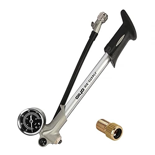 Bike Pump : MiOYOOW Shock Pump, Bike Air Inflator High Pressure 300 PSI Shock Absorber Pumps with Gauge for Fork & Rear Suspension