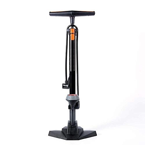 Bike Pump : MOLVUS Portable Bike Floor Pump Hand Pump With Precision Pressure Gauge for Easy Carrying Floor-mounted Bicycle Lightweight Universal Bicycle Pump (Color : Black, Size : 500mm)