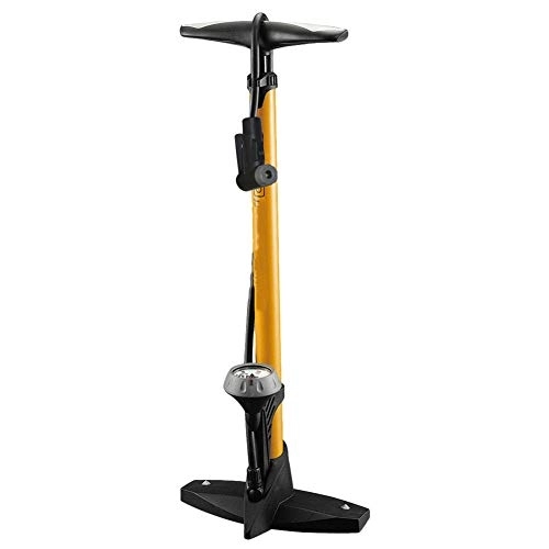 Bike Pump : N / B bicycle floor pump, portable floor bicycle pump with pressure gauge, smart valve head, ergonomic design