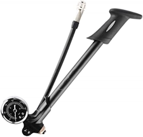 Bike Pump : NFRMJMR GS-02D High-pressure Air Shock Pump Fit For Fork Rear Suspension Cycling Mini Hose Air Inflator Bike Bicycle Fork (Color : Black) (Color : Black) (Color : Black) (Color : Black)
