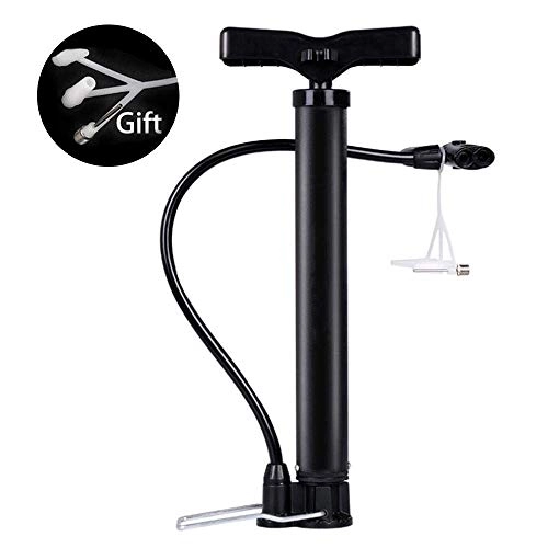 Bike Pump : OhLt-j Mini Floor Bike Pump, Super Fast Tyre Inflation, Secure Presta and Schrader Valve Connection. High Pressure Bicycle Pump with Stabilizing Foot Peg for Road, Mountain, Touring, Hybrid and Fat Ty