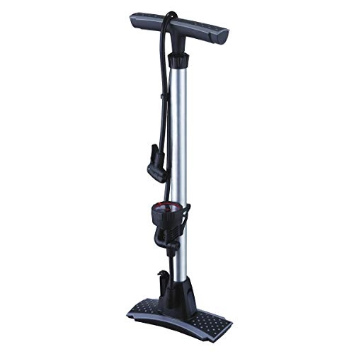 Bike Pump : Oxford Alloy Track Pump With Gauge - Silver, One Size