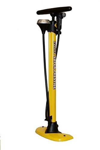 Bike Pump : Pedro's Unisex Adult Super Prestige Floor Pump - Yellow / Black