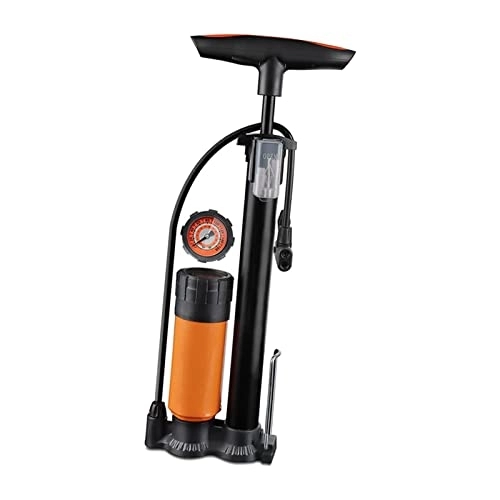 Bike Pump : Perfeclan Heavy Duty Bicycle Floor Pump Compatible with Universal Presta and Schrader Valve Hand Tyre Inflation for Ball Cycling Bike Cycle