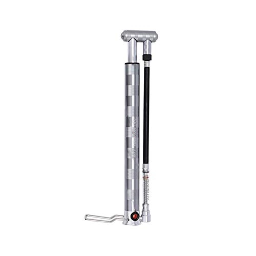 Bike Pump : PLIXE Hand Wheelup Pump Push Pump Bicycle Portable Barometer Pump Floor Mini Portable Tools & Home Improvement Air Pump for Mattress (Titanium, One Size)