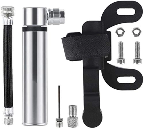 Bike Pump : Plztou Bicycle Foor Pump Bicycle Pump 120 PSI Ultra Lightweight Mini Fits Presta Schrader Valve With Extending Head Suitable for Bicycles (Color : Black, Size : 9.8cm)